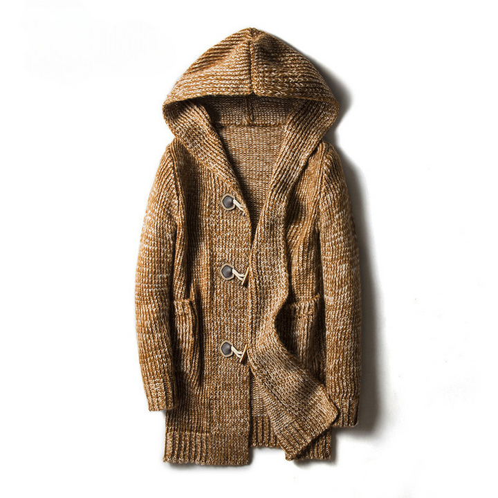Hooded Wool Cardigan